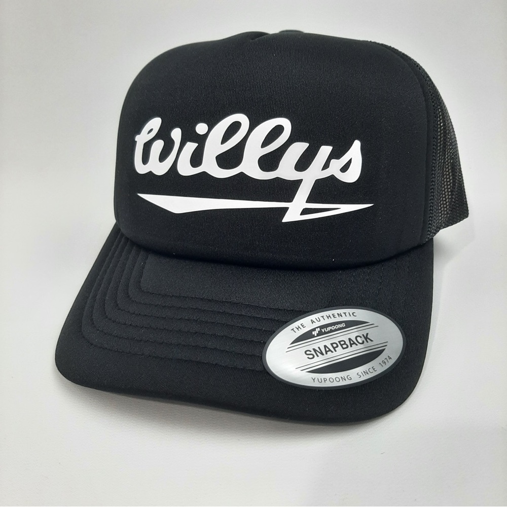 Willlys Vintage  Foam Trucker Style Mesh Snapback Hat Cap